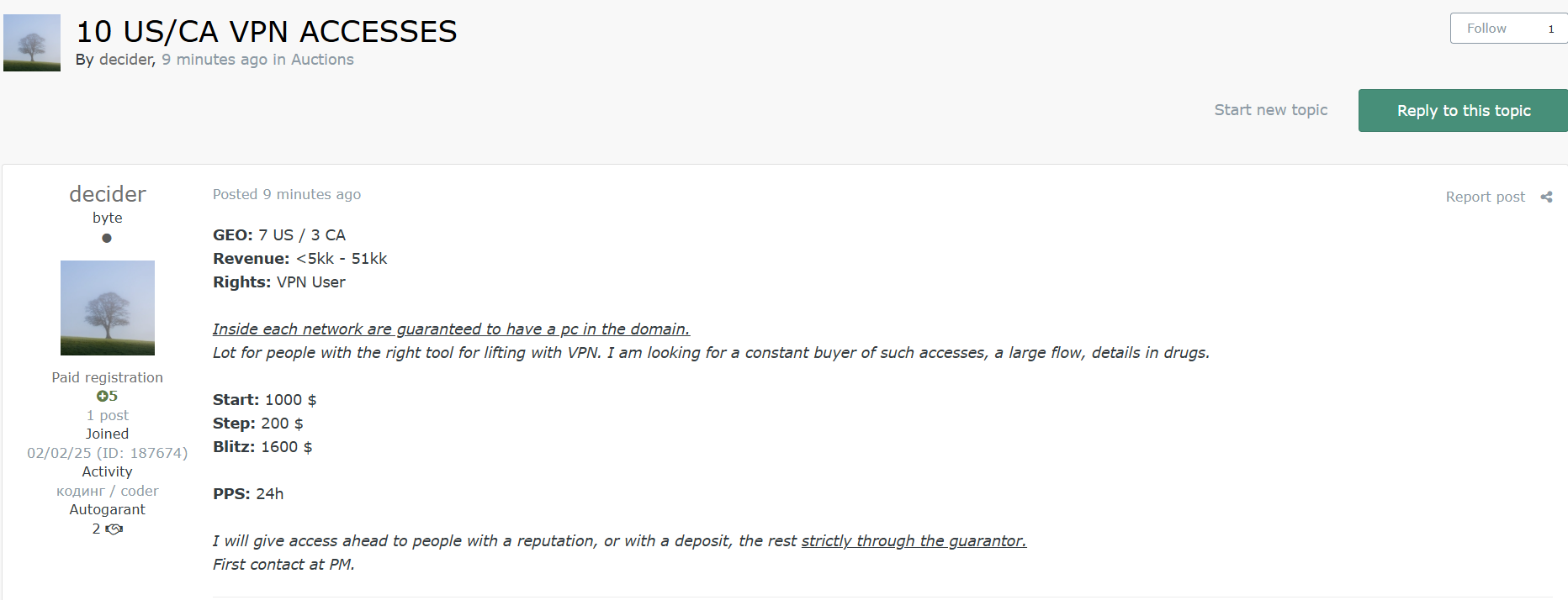 涉嫌在多个国家出售VPN网络接入-xLab 威胁情报