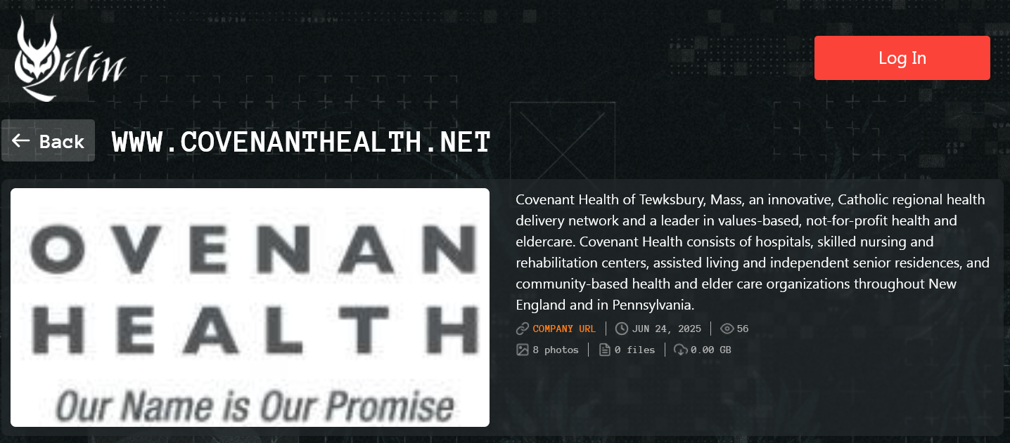 圣约健康成为Qilin勒索软件的受害者-xLab 威胁情报