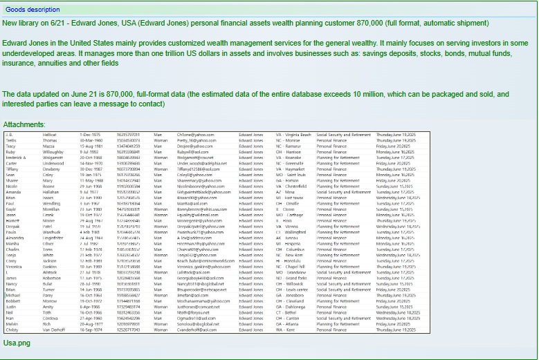 Edward Jones涉嫌数据外泄-xLab 威胁情报