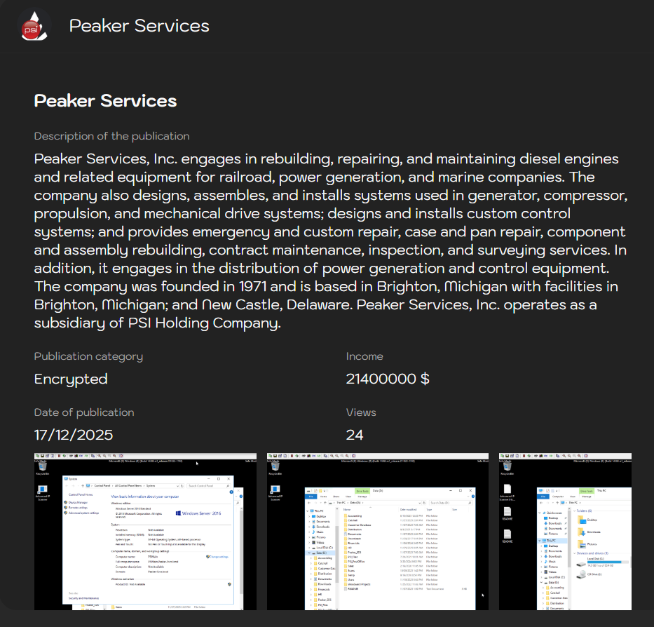 Peaker Services、Inc.将victim降至Sinobi勒索软件-xLab 威胁情报