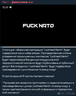 The GODFATHER of all claims to target Lockheed Martin-xLab 威胁情报
