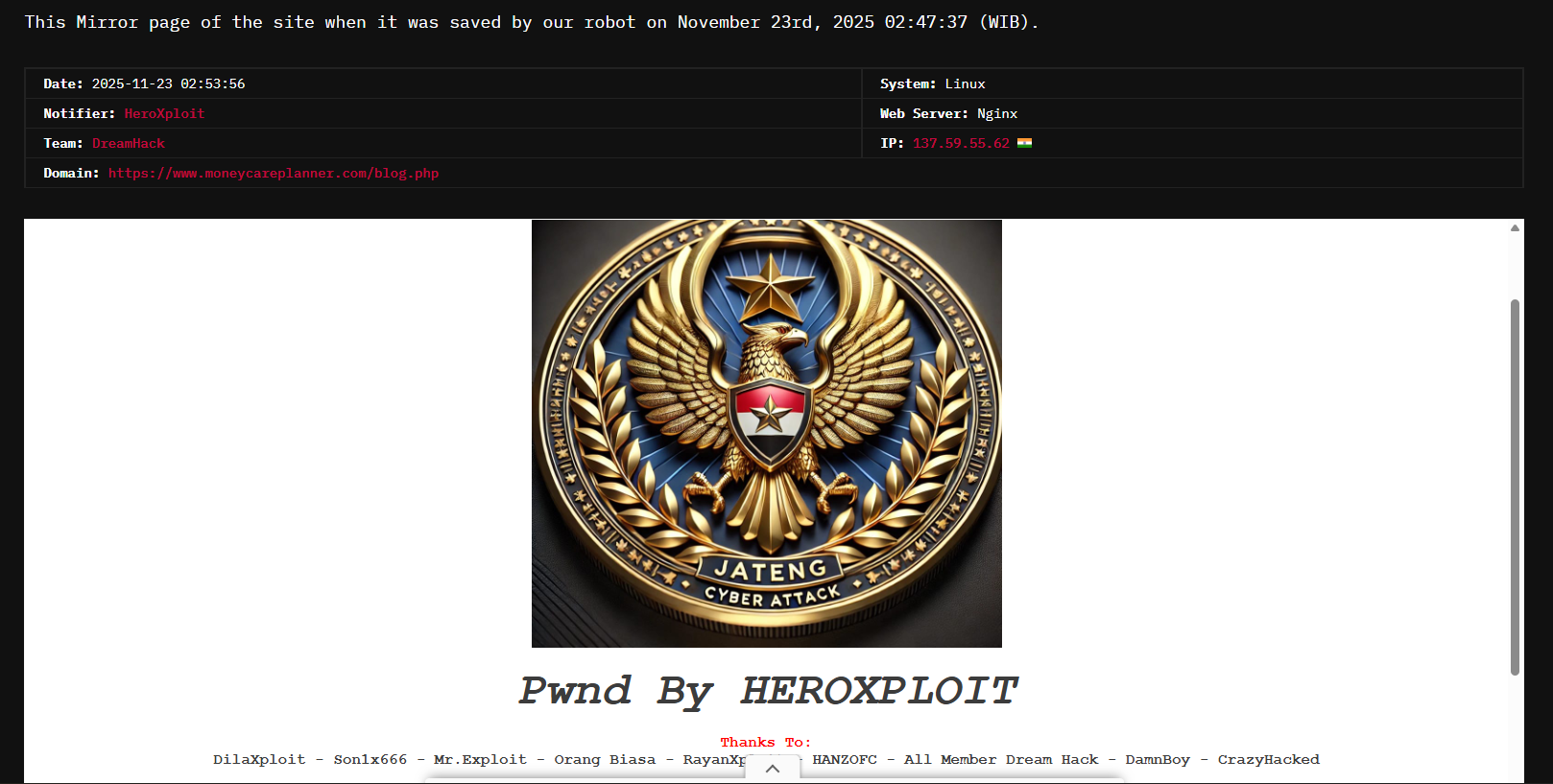 Dream Hack瞄准MoneyCare财务规划网站-xLab 威胁情报