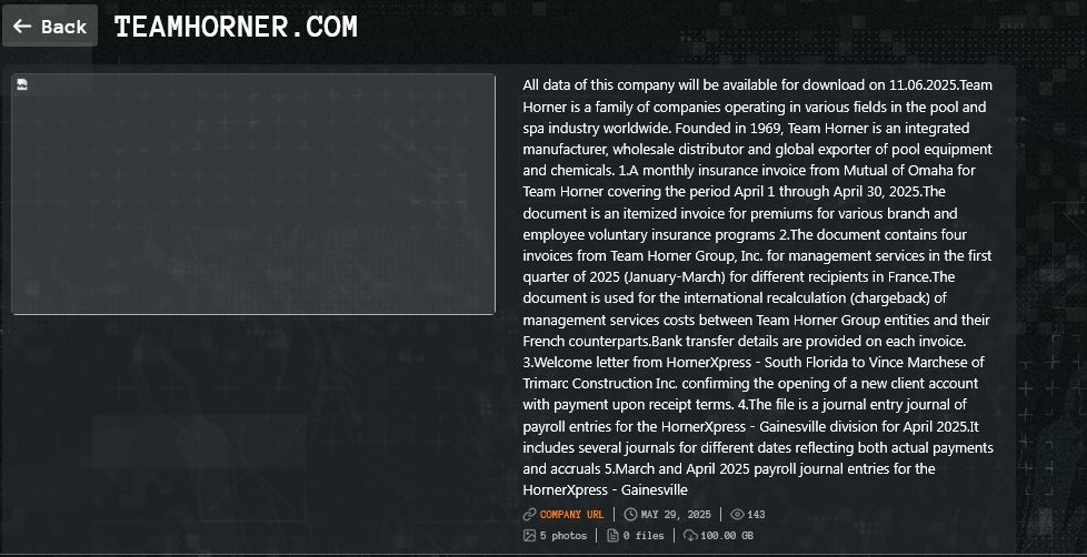 霍纳团队成为Qilin勒索软件的受害者-xLab 威胁情报