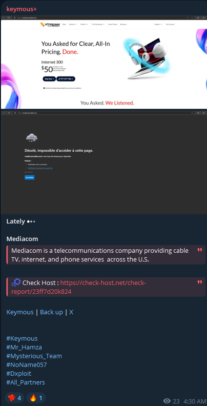 Keymous+瞄准Mediacom网站-xLab 威胁情报