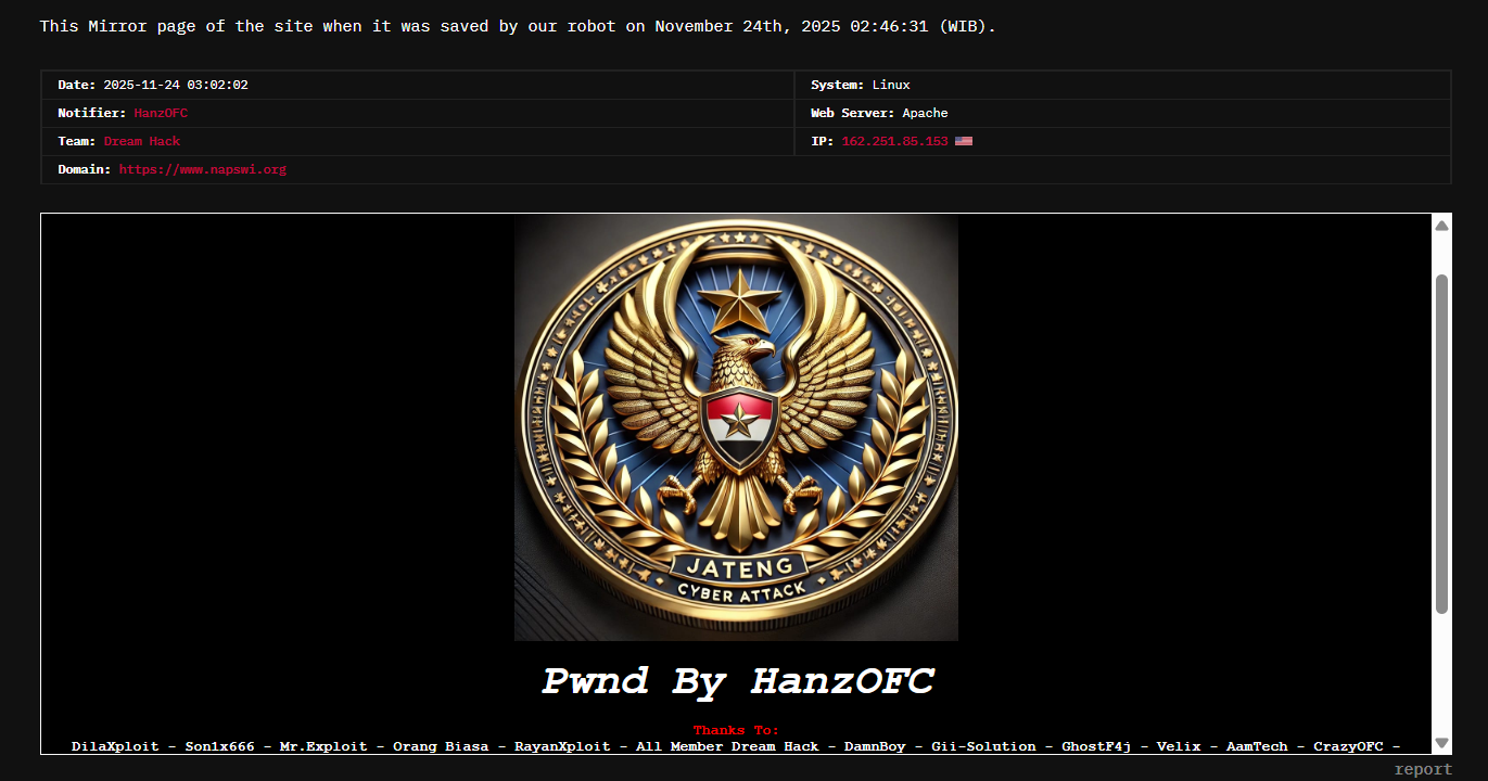 Dream Hack针对印度全国Professional社会工作者协会(NAPSWI)网站-xLab 威胁情报