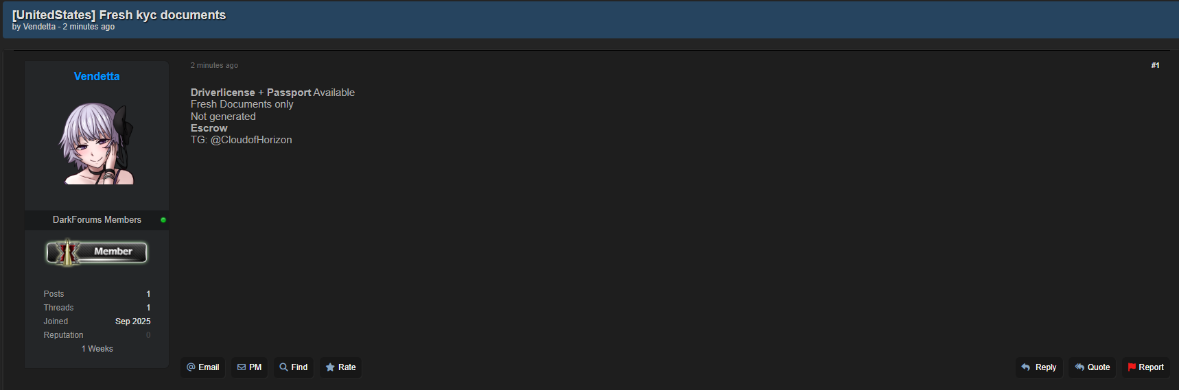 涉嫌数据泄露来自美国的KYC文件-xLab 威胁情报