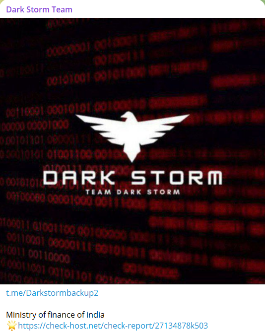 Dark Storm Team针对环境、森林和气候变化部网站-xLab 威胁情报