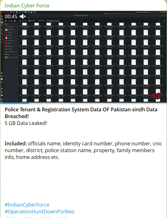 涉嫌数据外泄警察租户&巴基斯坦信德省登记System数据-xLab 威胁情报