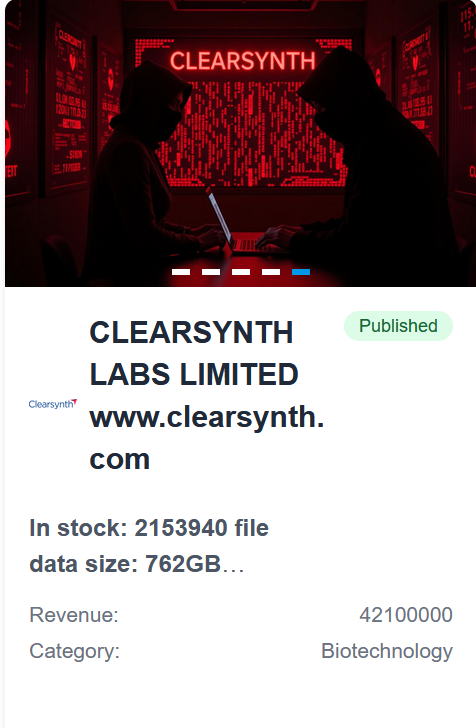 Clearsynth成为Black Nevas勒索软件的受害者-xLab 威胁情报