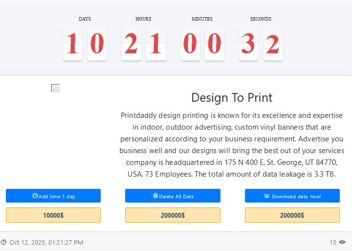 Print设计成为MEDUSA勒索软件的受害者-xLab 威胁情报