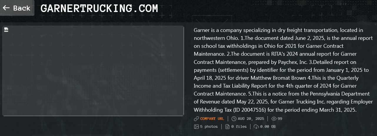加纳卡车运输成为Qilin勒索软件的受害者-xLab 威胁情报