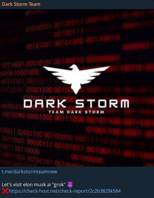 Dark Storm Team瞄准grock网站-xLab 威胁情报