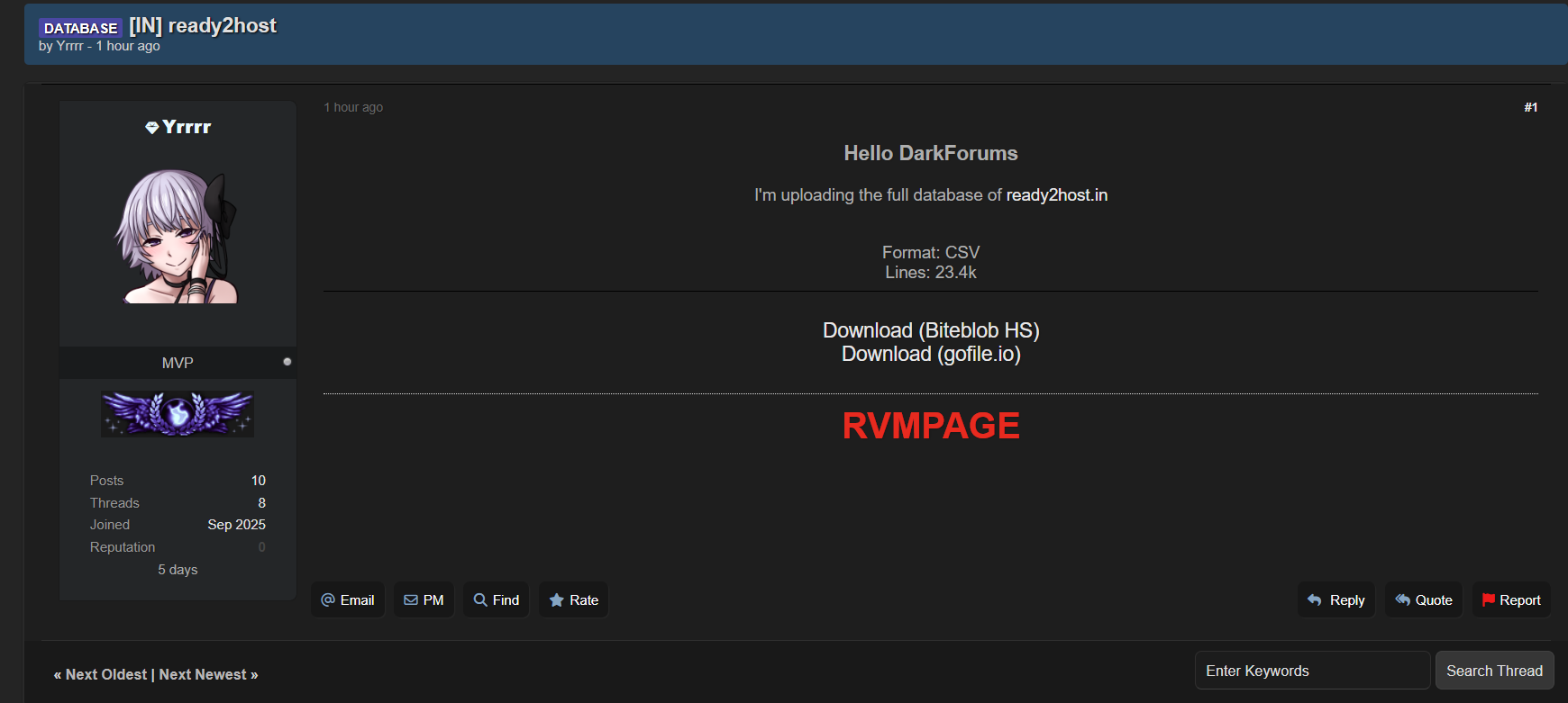 Ready2Host涉嫌数据外泄-xLab 威胁情报