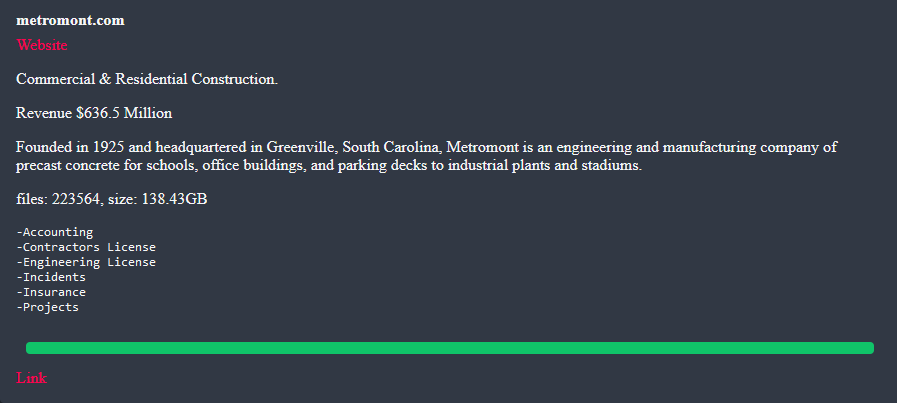 Metromont成为BLACK SUIT勒索软件的受害者-xLab 威胁情报