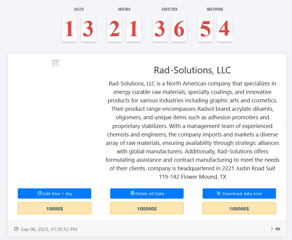 Rad-Solutions,LLC成为MEDUSA勒索软件的受害者-xLab 威胁情报