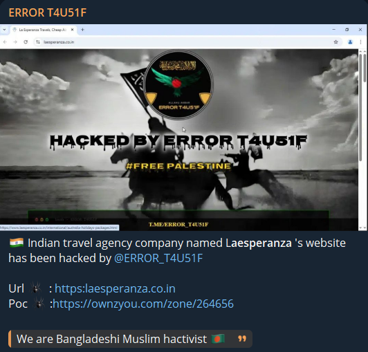 错误T4U51F针对La Esperanza Travels网站-xLab 威胁情报