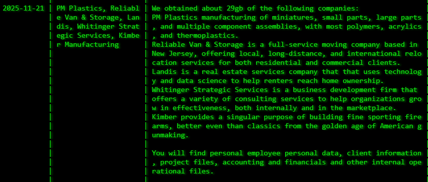 INC.Kimber Mfg.成为Akira勒索软件的受害者-xLab 威胁情报