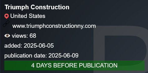 Corp凯旋建筑公司成为PLAY勒索软件的受害者-xLab 威胁情报