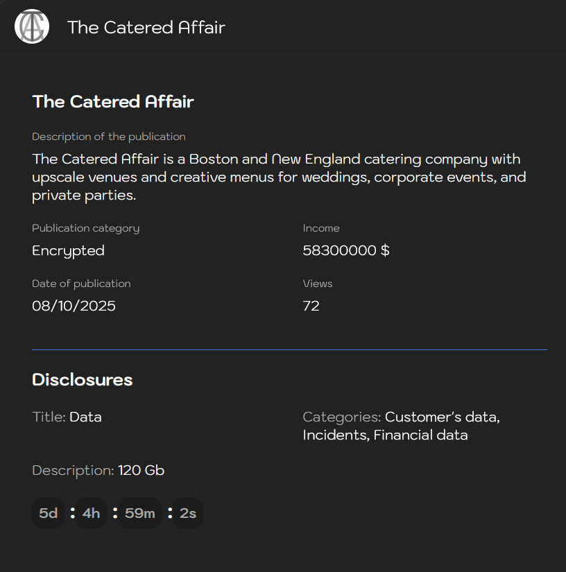 餐饮事件成为sinobi勒索软件的受害者-xLab 威胁情报