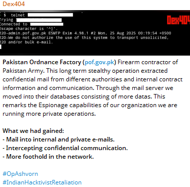 巴军械工厂涉嫌数据外泄-xLab 威胁情报