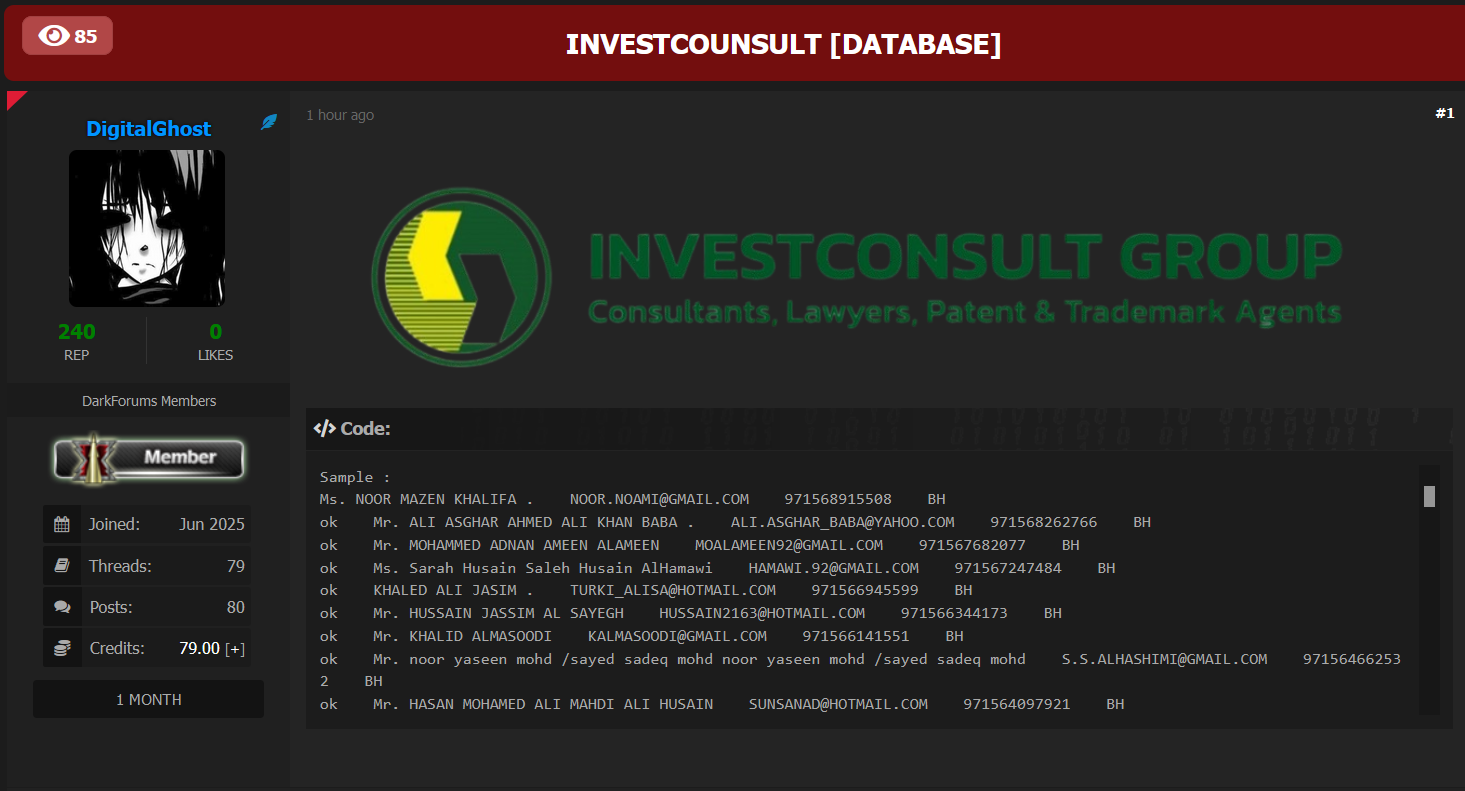 InvestConsult Group Co.,Ltd.涉嫌数据泄露-xLab 威胁情报