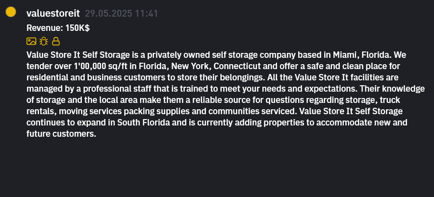 Value Store It Self Storage成为INC RANSOM勒索软件的受害者-xLab 威胁情报