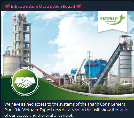 涉嫌未经授权访问越南Thanh Cong水泥厂3系统-xLab 威胁情报