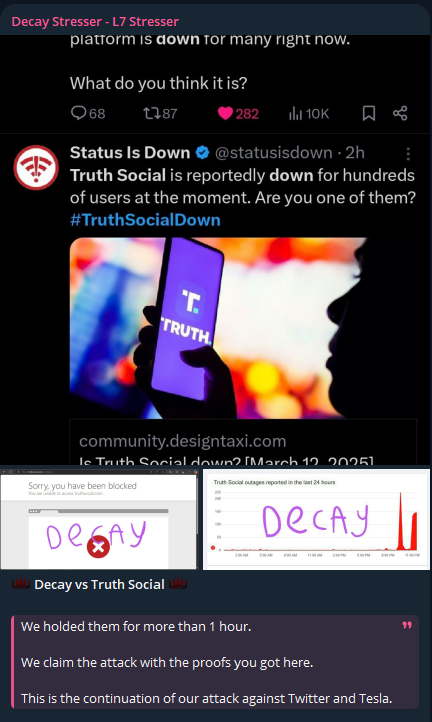 Decay Stresser-L7 Stresser针对Truth Social网站-xLab 威胁情报