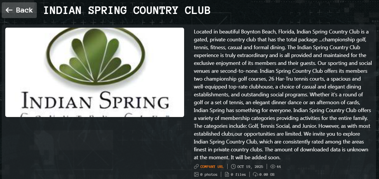 印度春天乡村俱乐部成为Qilin勒索软件的受害者-xLab 威胁情报