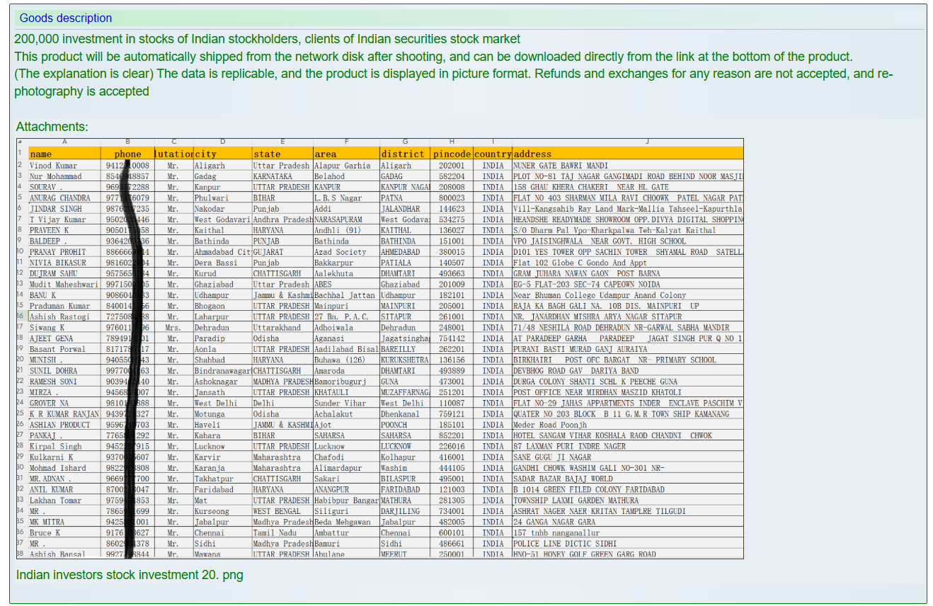 印度股市投资者涉嫌数据泄露-xLab 威胁情报
