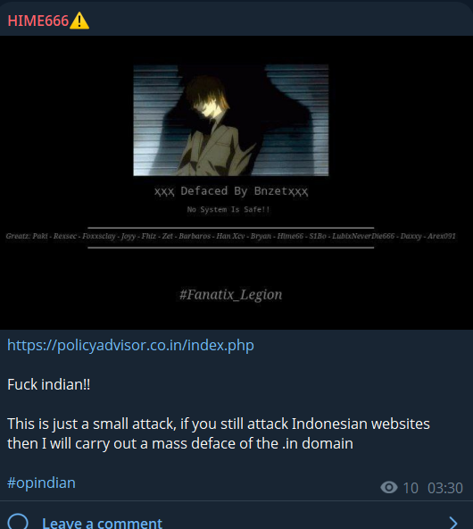 HIME666瞄准政策顾问网站-xLab 威胁情报