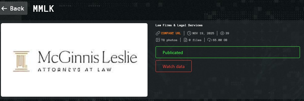 McGinnis Leslie律师成为Qilin勒索软件的受害者-xLab 威胁情报