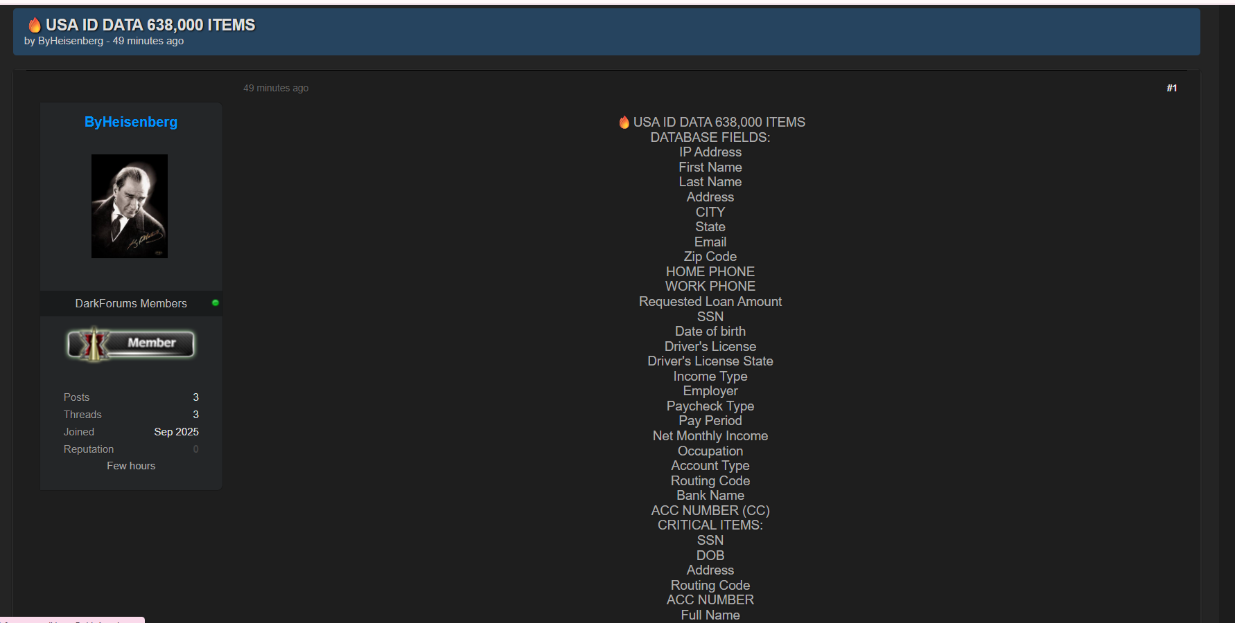 涉嫌数据泄露来自美国的身份证明文件数据-xLab 威胁情报