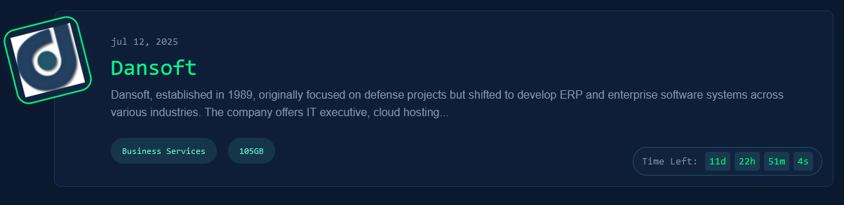 Dansoft成为Nova勒索软件的受害者-xLab 威胁情报