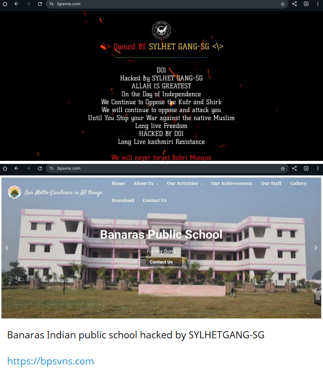 SYLHET GANG-SG瞄准巴纳拉斯公立学校网站-xLab 威胁情报