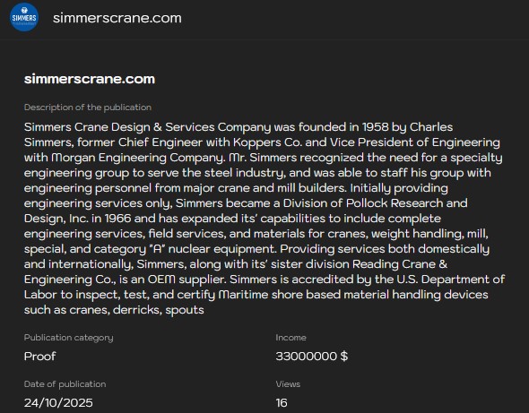 Simmers Crane Design&Services成为LYNX勒索软件的受害者-xLab 威胁情报