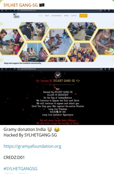 SYLHET GANG-SG瞄准格拉姆亚基金会网站-xLab 威胁情报