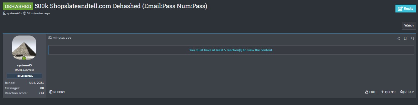 Slate&Tell涉嫌数据库泄露-xLab 威胁情报