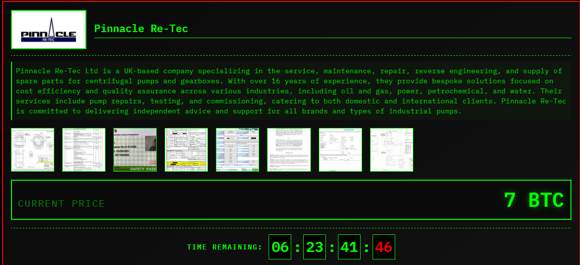 Alleged Data Breach of Pinnacle Re Tec Ltd-xLab 威胁情报