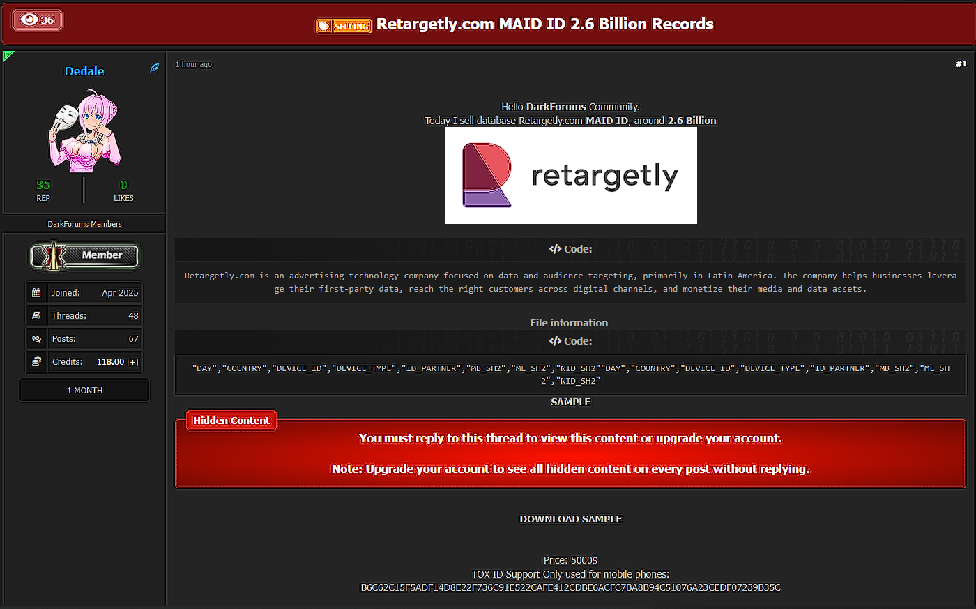 Retargetly涉嫌数据外泄-xLab 威胁情报