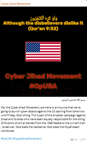 Cyber Jihad运动声称针对美国-xLab 威胁情报