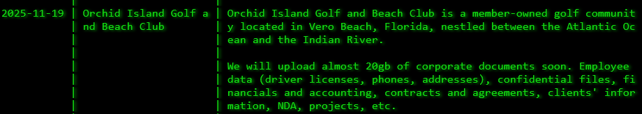 兰屿高尔夫海滩俱乐部成为Akira勒索软件的受害者-xLab 威胁情报