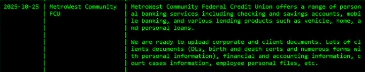 MetroWest社区FCU成为akira勒索软件的受害者-xLab 威胁情报