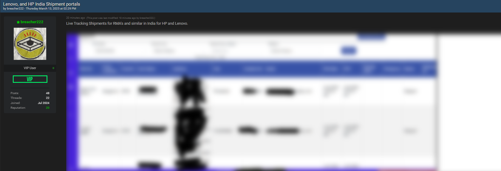 涉嫌未经授权访问HP India和Lenovo的货件跟踪门户-xLab 威胁情报