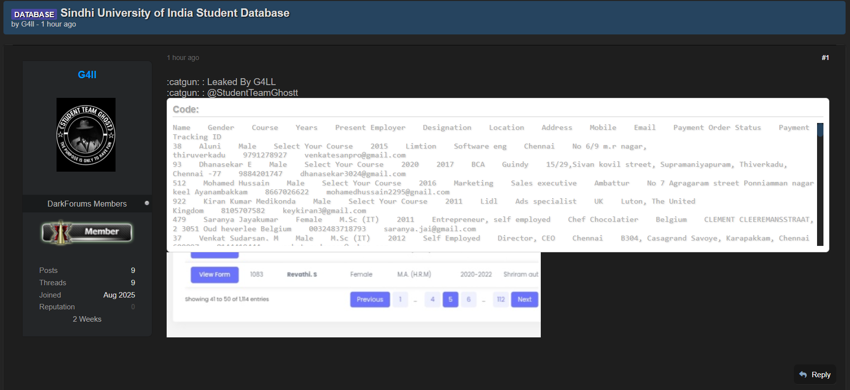 信德学院涉嫌数据外泄-xLab 威胁情报