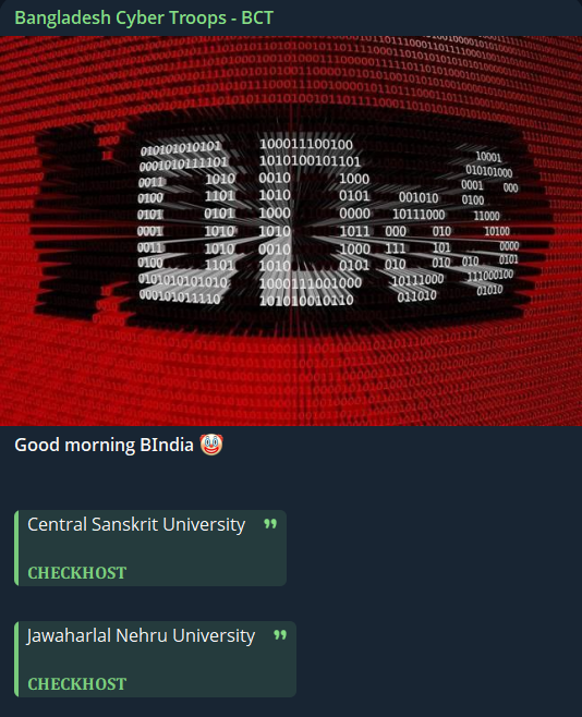 孟加拉Cyber部队-BCT瞄准中央梵文大学网站-xLab 威胁情报