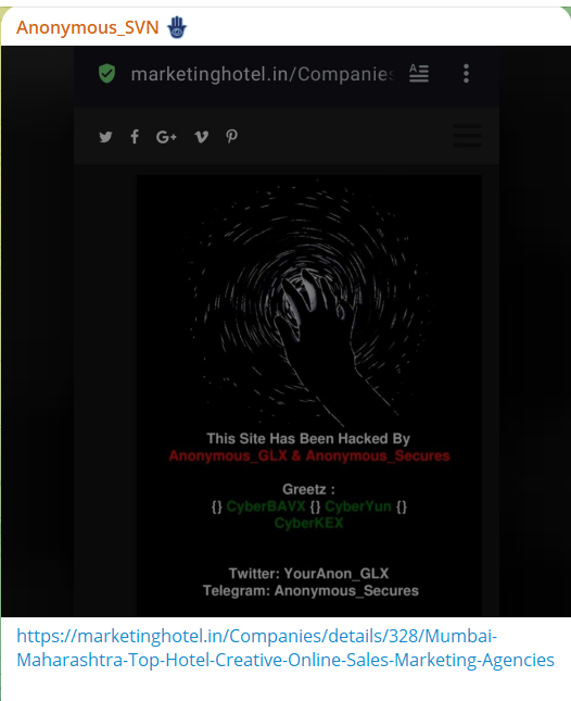 Anonymous_SVN针对MarketingHotel.in网站-xLab 威胁情报