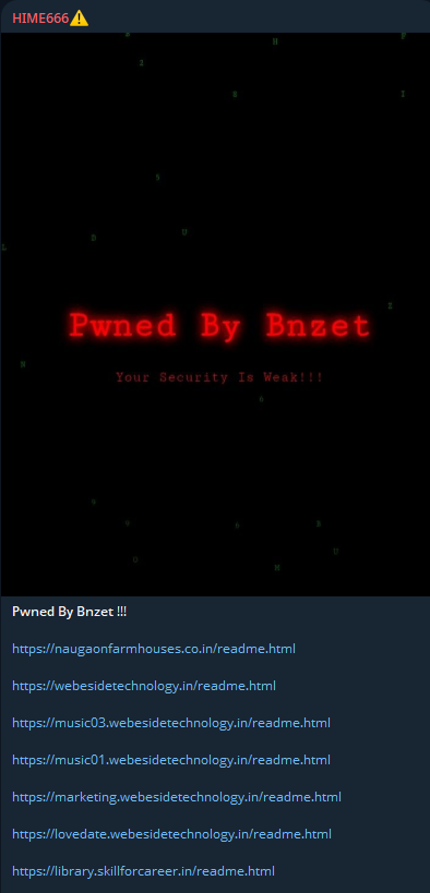 HIME666瞄准多个印度网站-xLab 威胁情报