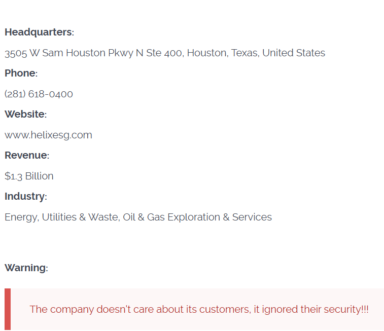 Helix Energy Solutions Group成为CL0P勒索软件的受害者-xLab 威胁情报