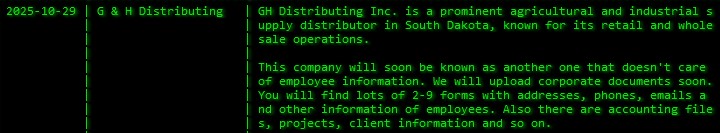 G&H分销Inc.瀑布成为Akira勒索软件的受害者-xLab 威胁情报